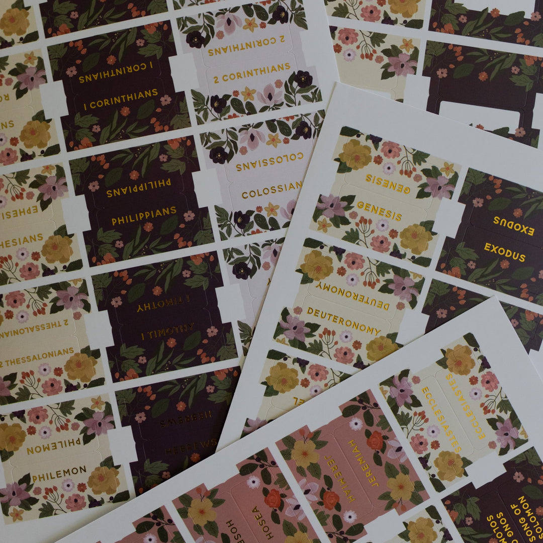 Magnolia Floral Bible Tabs | TDGC – The Daily Grace Co.
