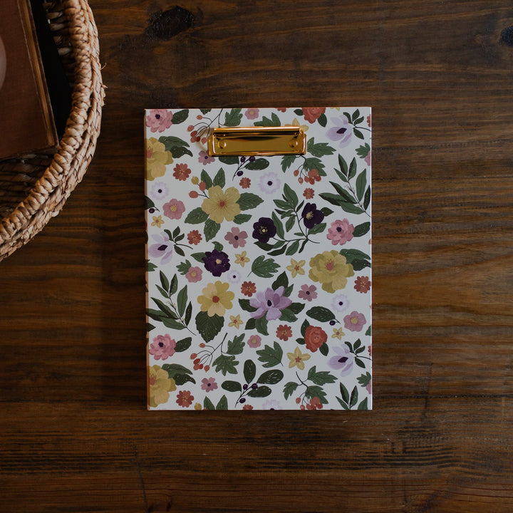 Front of Magnolia Floral Padfolio