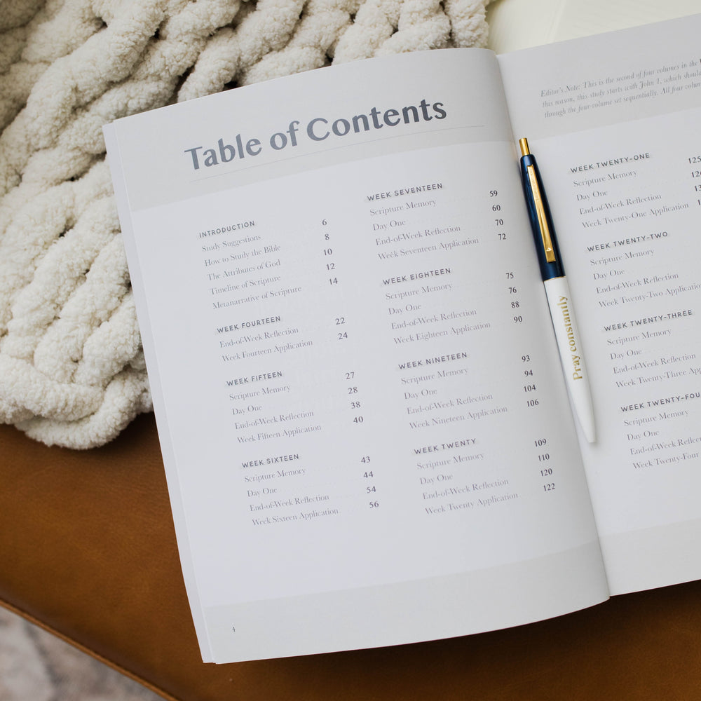 table of contents of men's new testament bible study