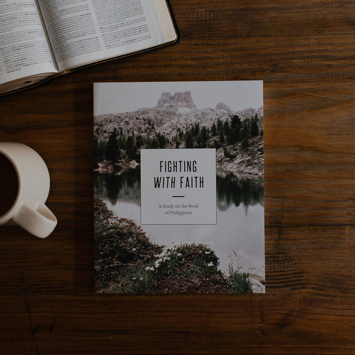 Mens Philippians bible study titled Fighting with Faith