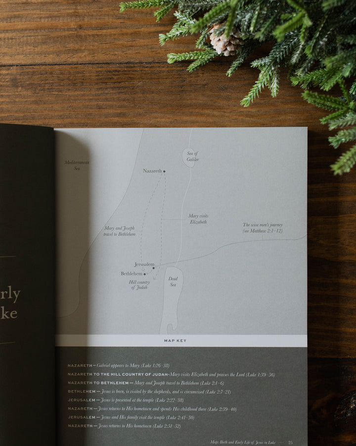 Map of Israel during Jesus's life men's advent study