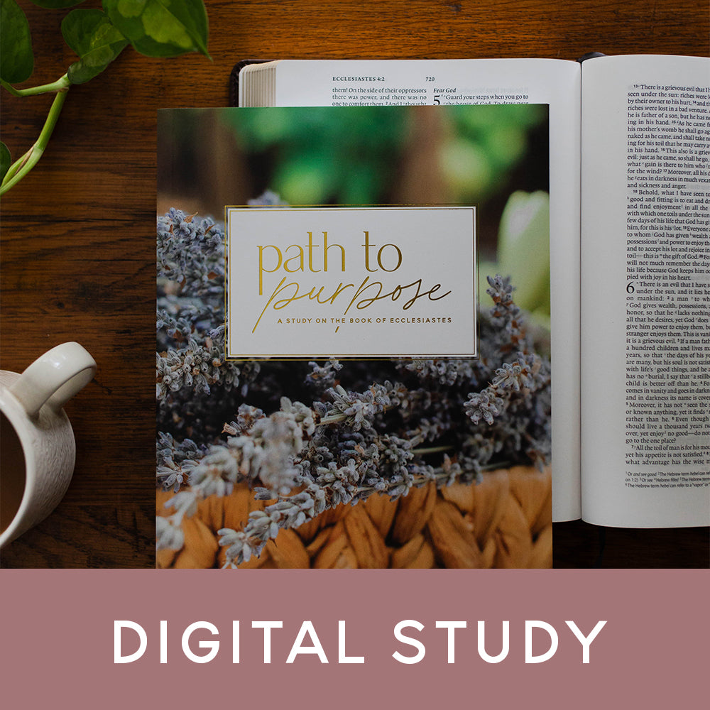 Bible study on top of Bible with the words Digital Study overlaying the image