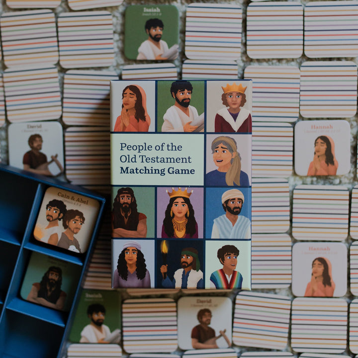 Matching box game on top of the matching tiles