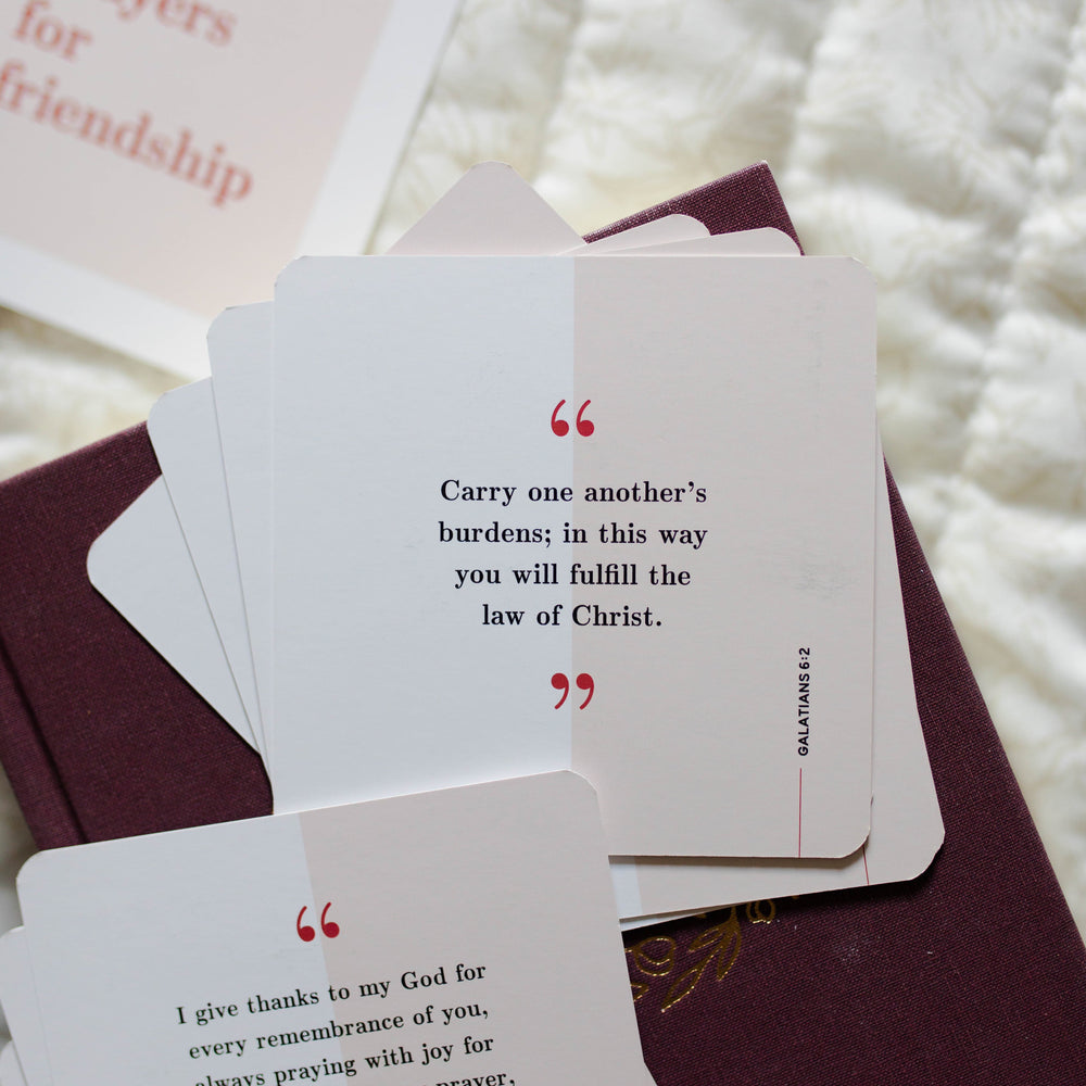 Example of verse on Prayers for Friendship verse cards