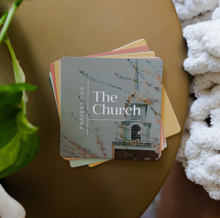 A card set with prayers for the church