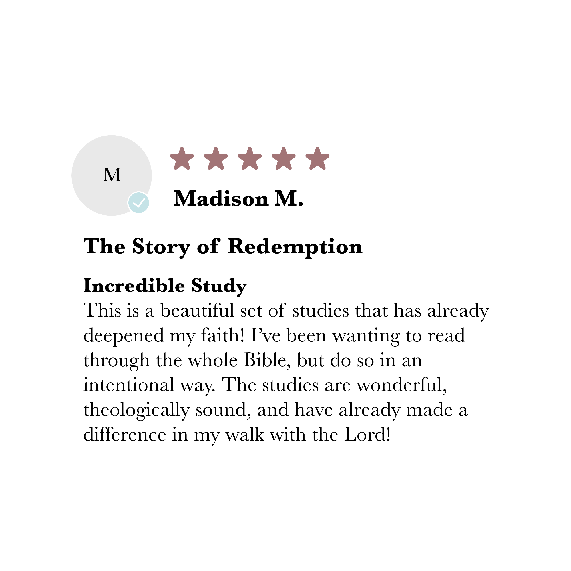 Review from Madison M.