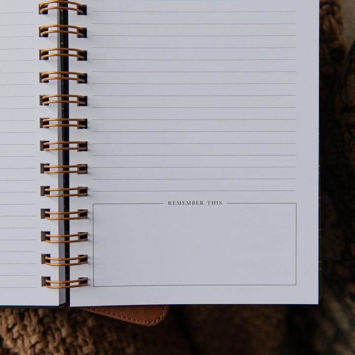 Sermon Notes Journal - Green Plaid