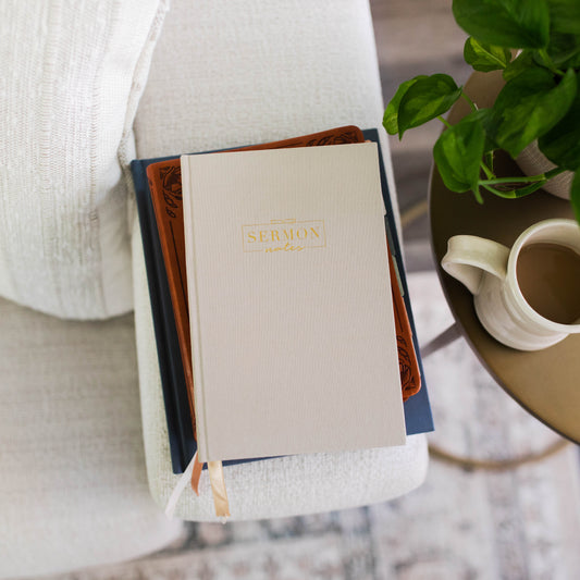 Sermon Notes Journal  Beige | The Daily Grace Co.