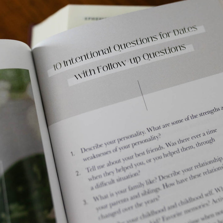 Intentional Questions for dates in Singleness Booklet