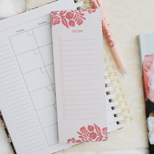 To Do List Notepad - Pink Laurel | The Daily Grace Co