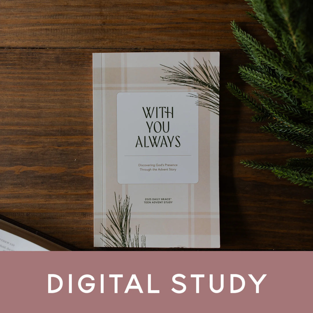 With you Always study on a wooden table with a banner that says Digital Study