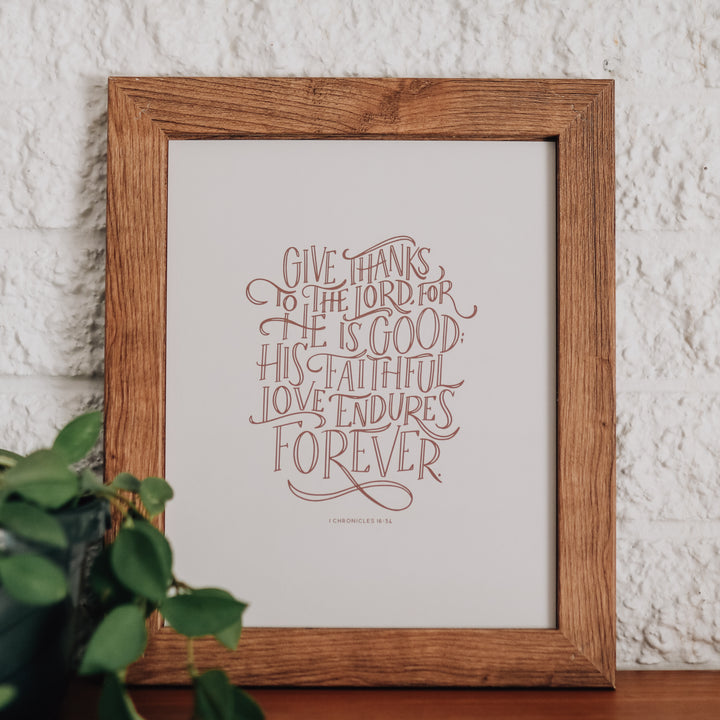 bible verse artwork in frame