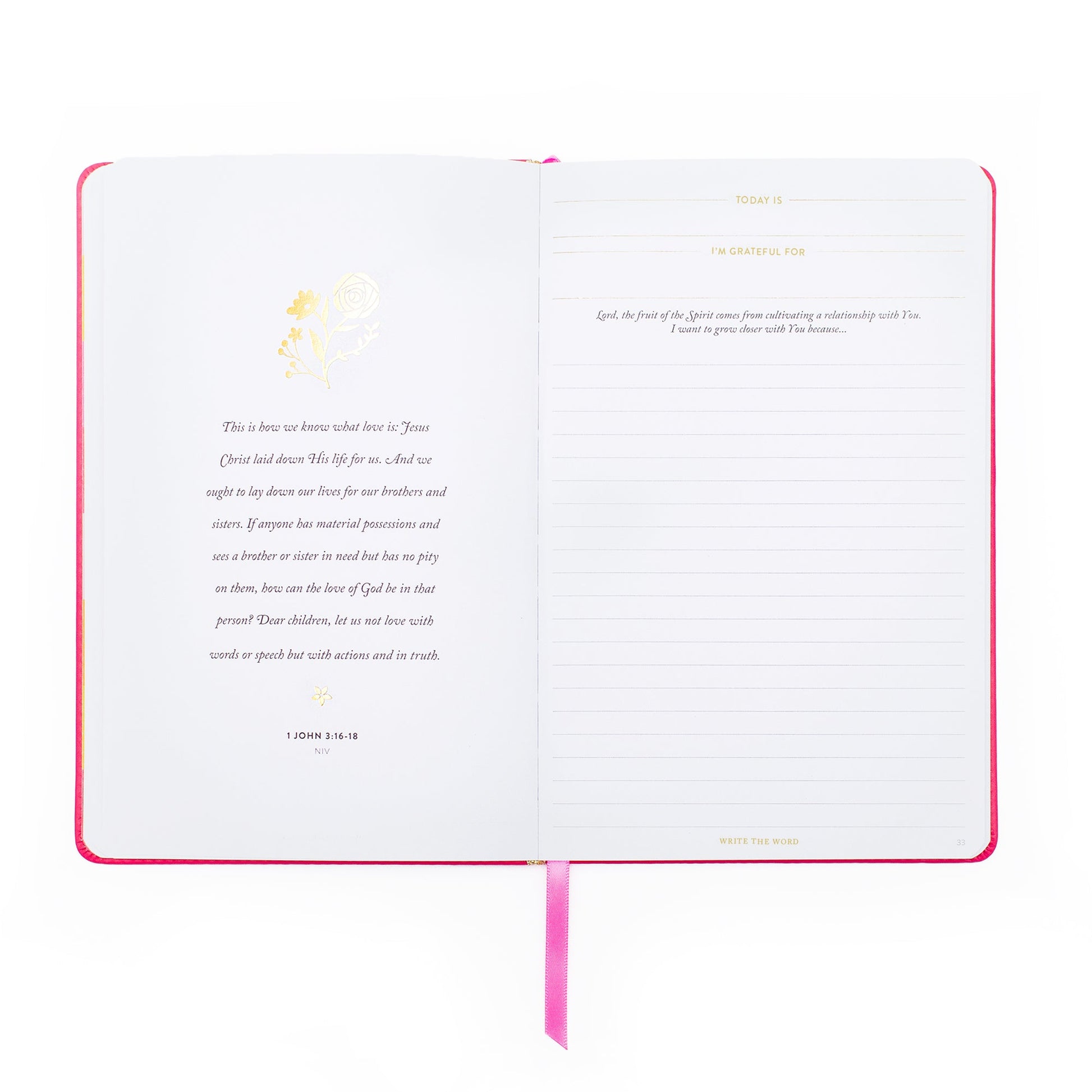 Write the Word - Life Goals - Cultivate What Matters - Fruit of the Spirit - Grow a Flourishing Faith Journal - Quiet Time - Word of the Day - Write Scripture - Verse of the Day - Faith