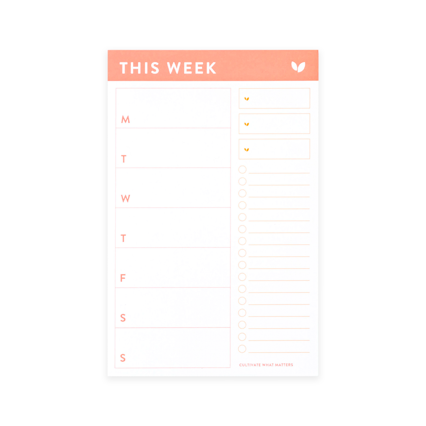 Weekly Sticky Notepad