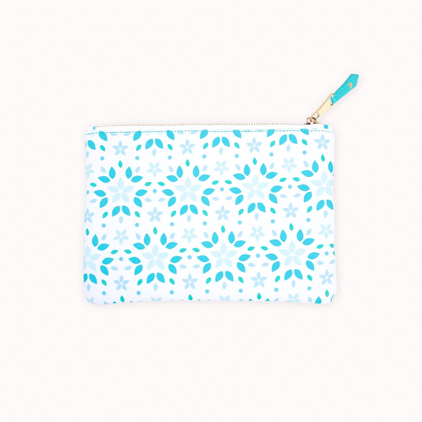 Accessory Pouch - Zipper pouch - Goal Setting - Cultivate What Matters - Teal Tile
