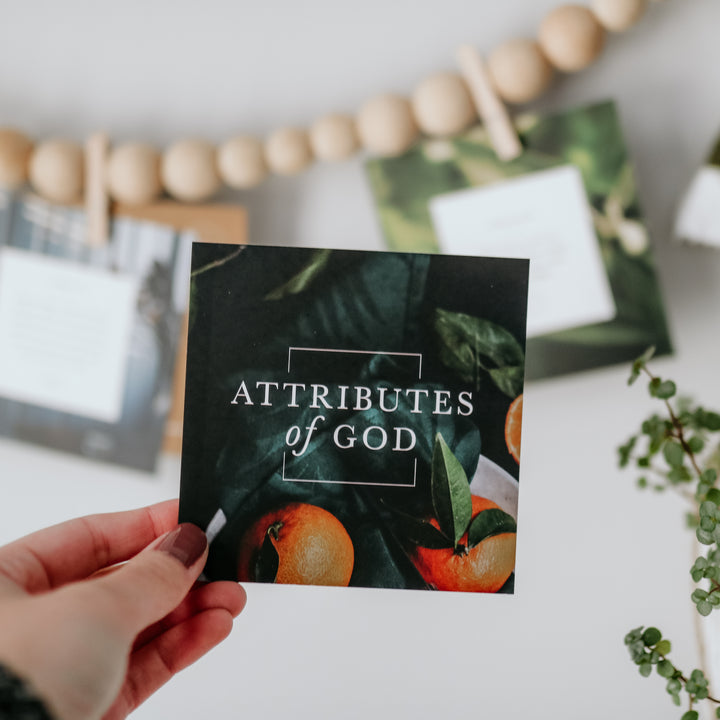 attributes of god bible verse cards