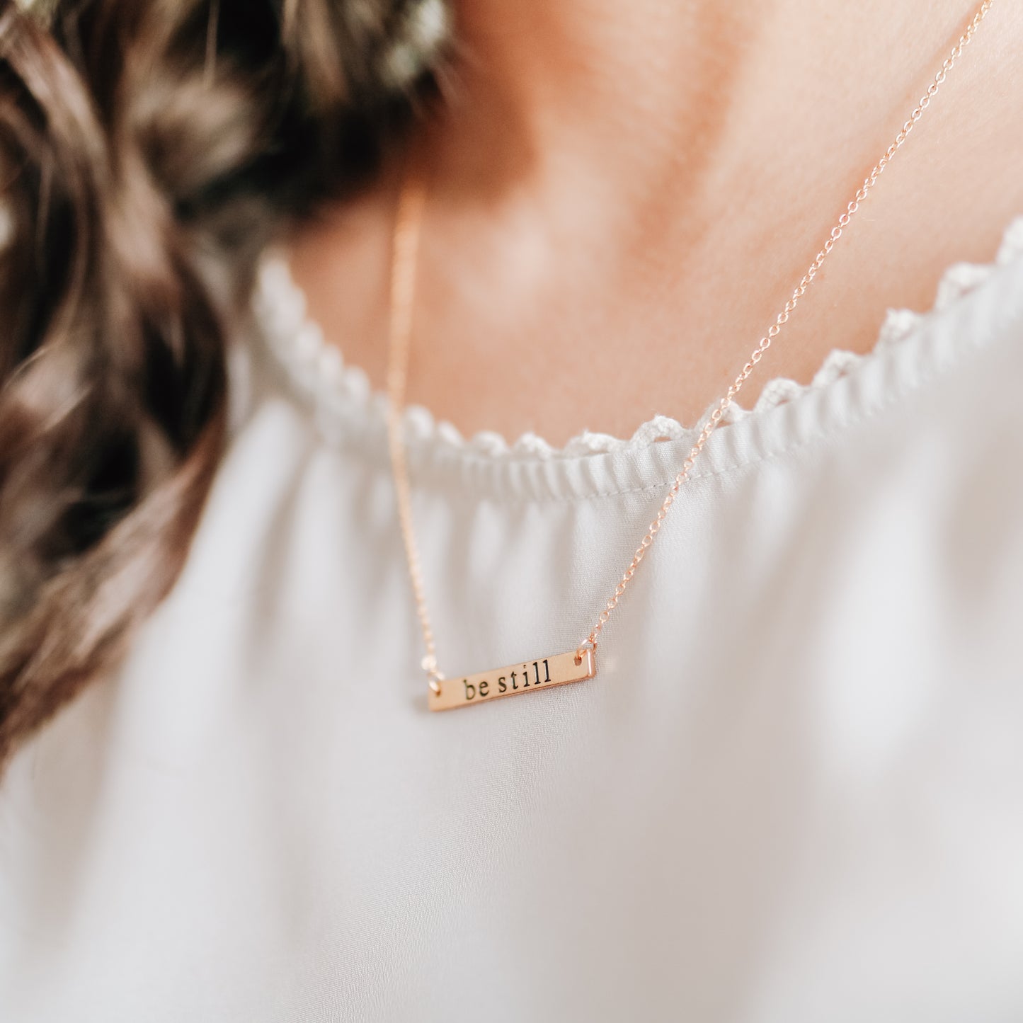 Be Still Bar Necklace