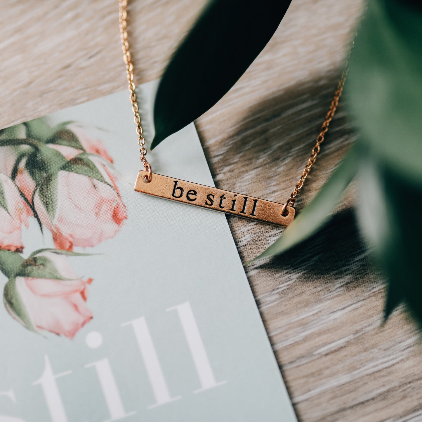 Be Still Bar Necklace