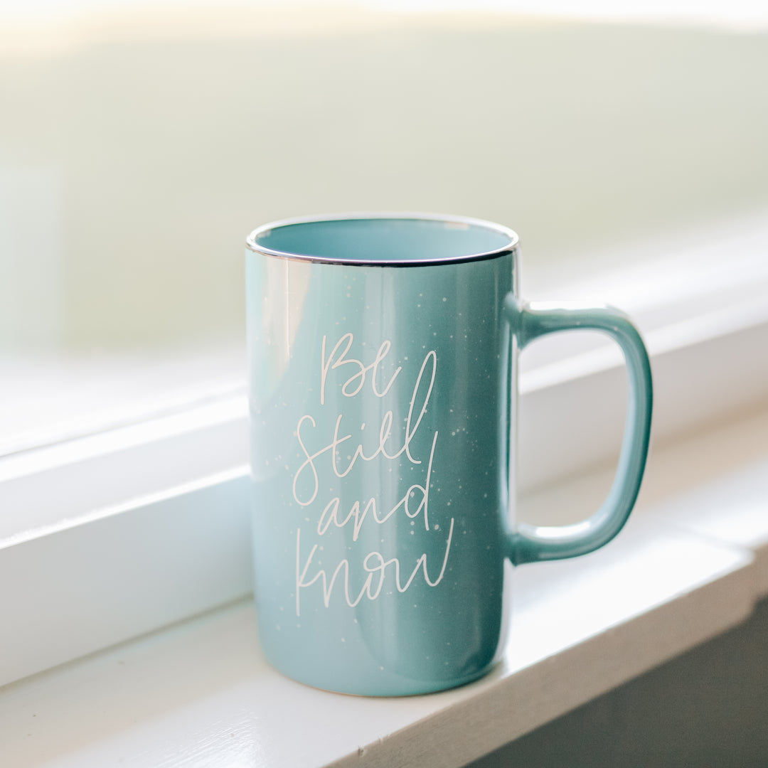 Slightly Imperfect  - Be Still and Know Tall Campfire Mug