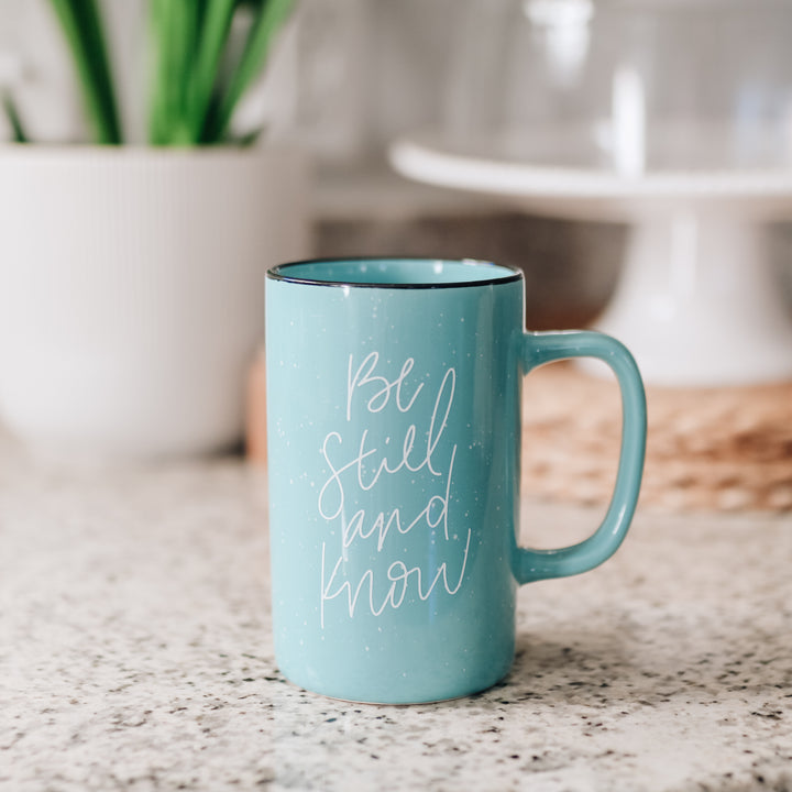 Slightly Imperfect  - Be Still and Know Tall Campfire Mug