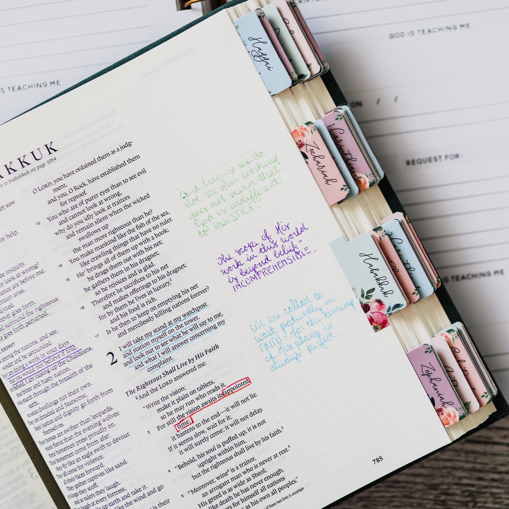 Floral Bible Tabs – The Daily Grace Co.