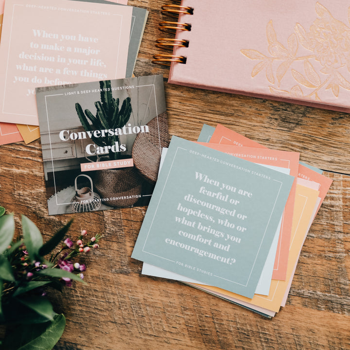 conversation cards for women's bible study