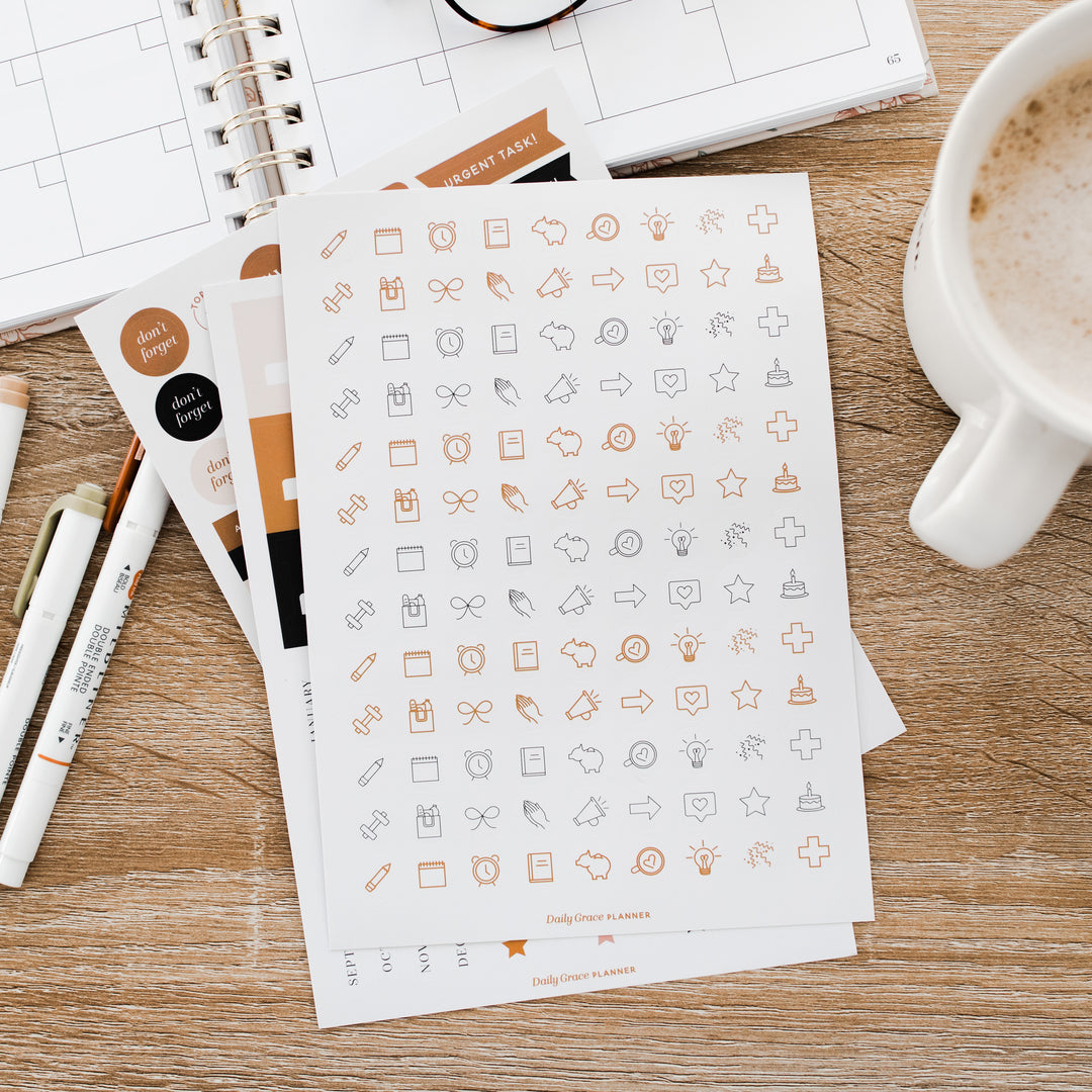 planner stickers for christian prayer planner