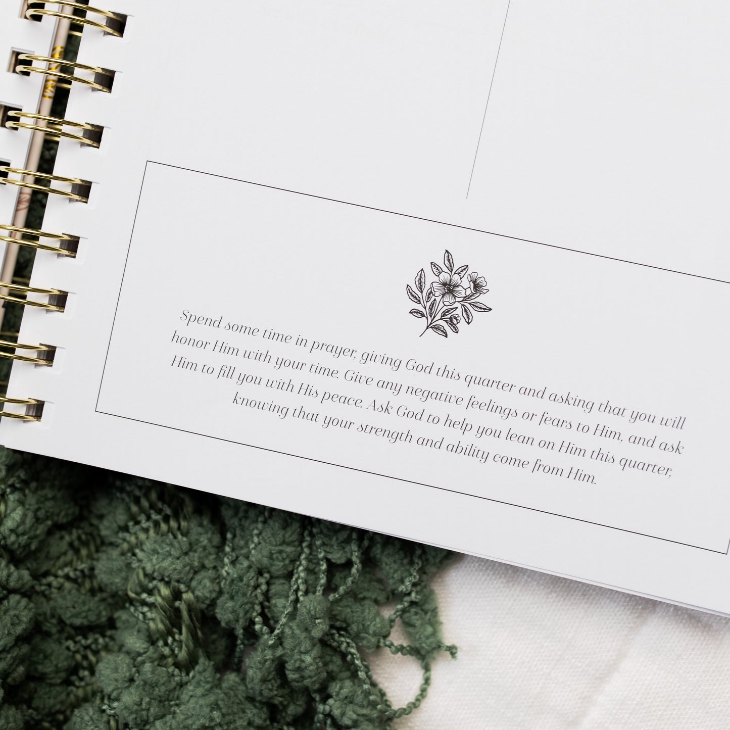 Quarterly Planner | Floral Spiral