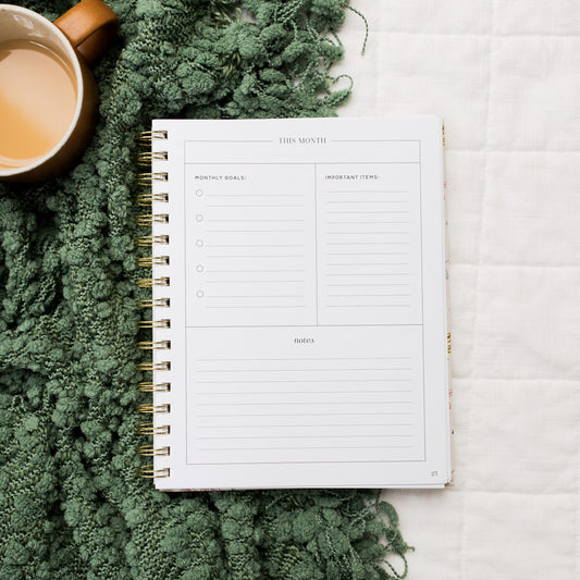 Quarterly Planner | Floral Spiral