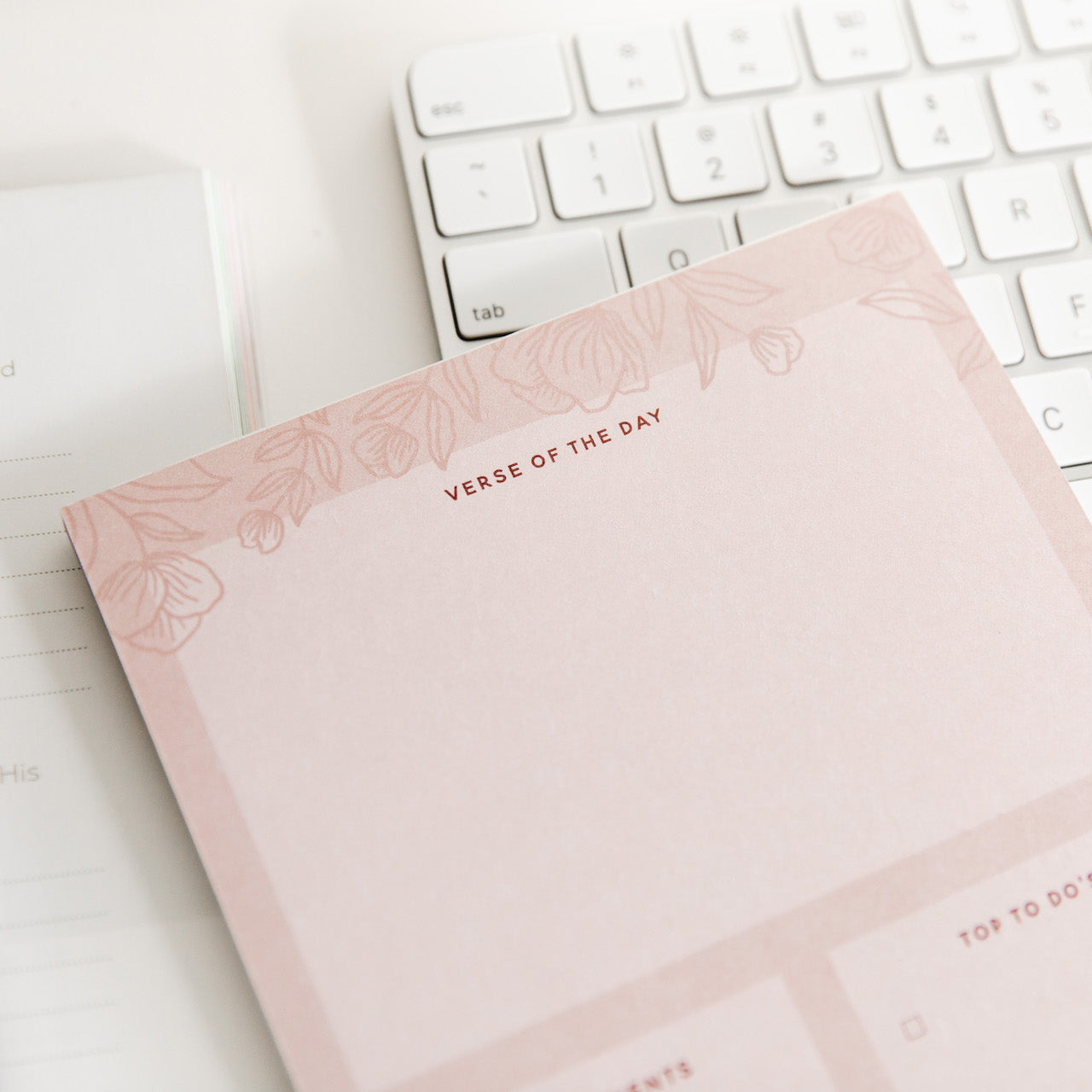 Daily Priority Notepad - Pastel Floral