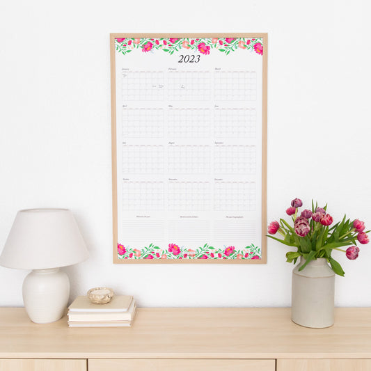Digital Wall Calendar Bundle | Undated