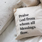 Doxology Pillow Cover
