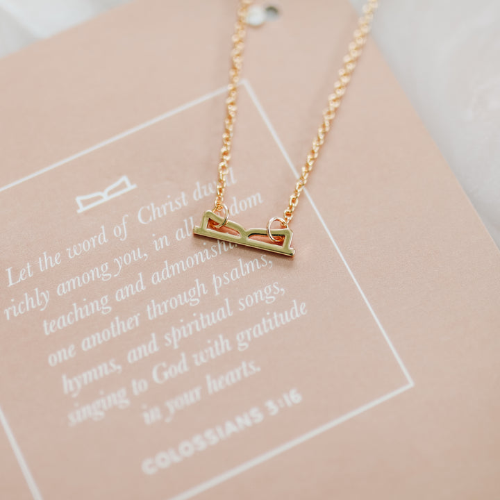 dwell christian necklace with bible verse