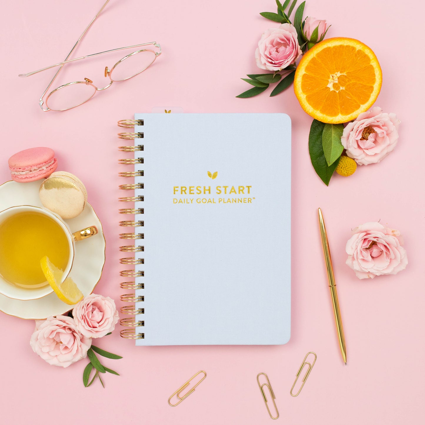 Fresh Start Daily Planner | Undated (Lavender Spiral)