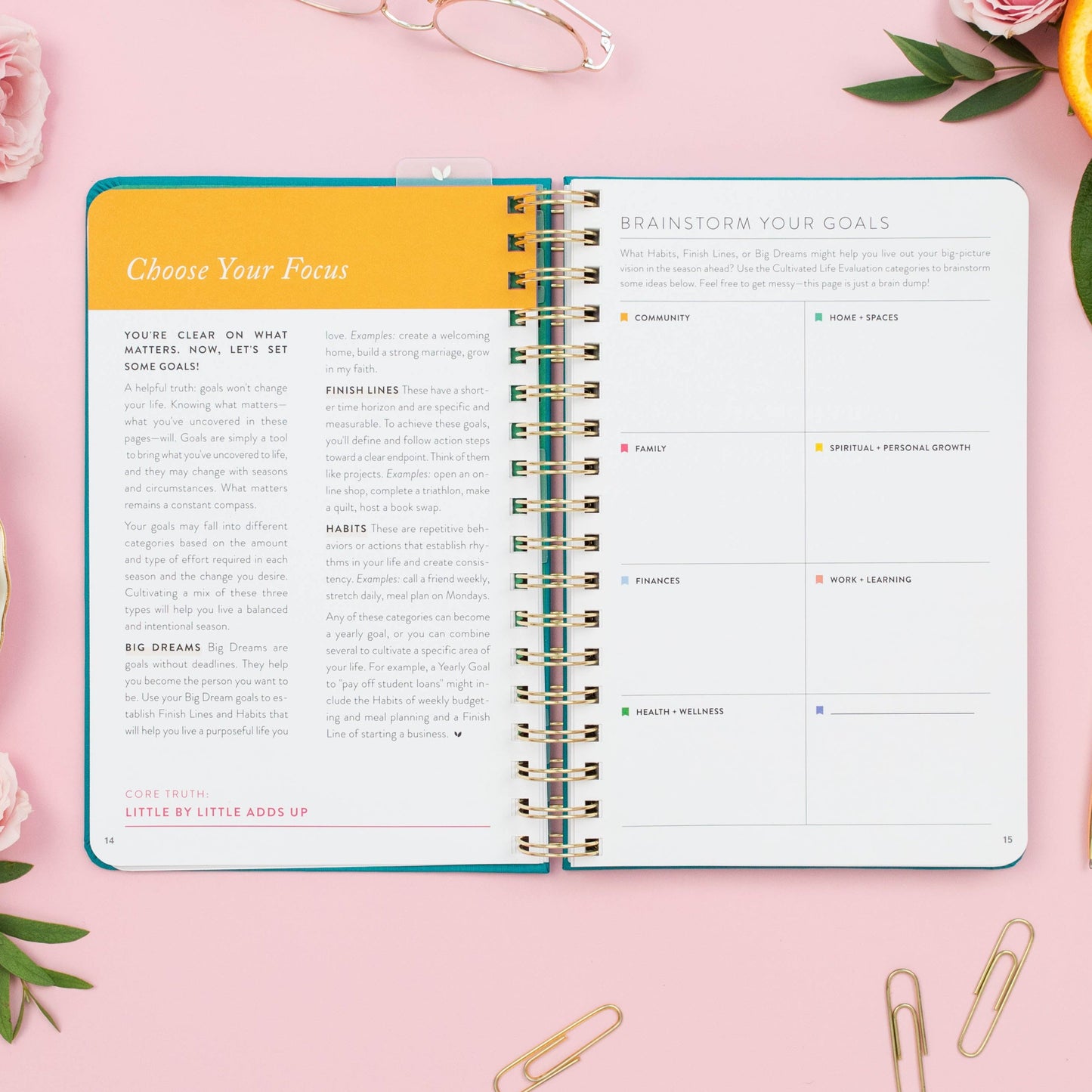 Fresh Start Daily Planner | Undated (Ivy Casebound)