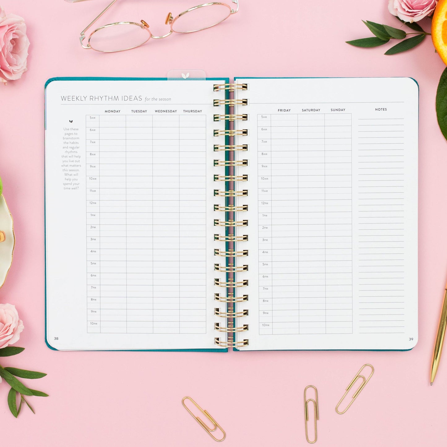 Fresh Start Daily Planner | Undated (Ivy Casebound)