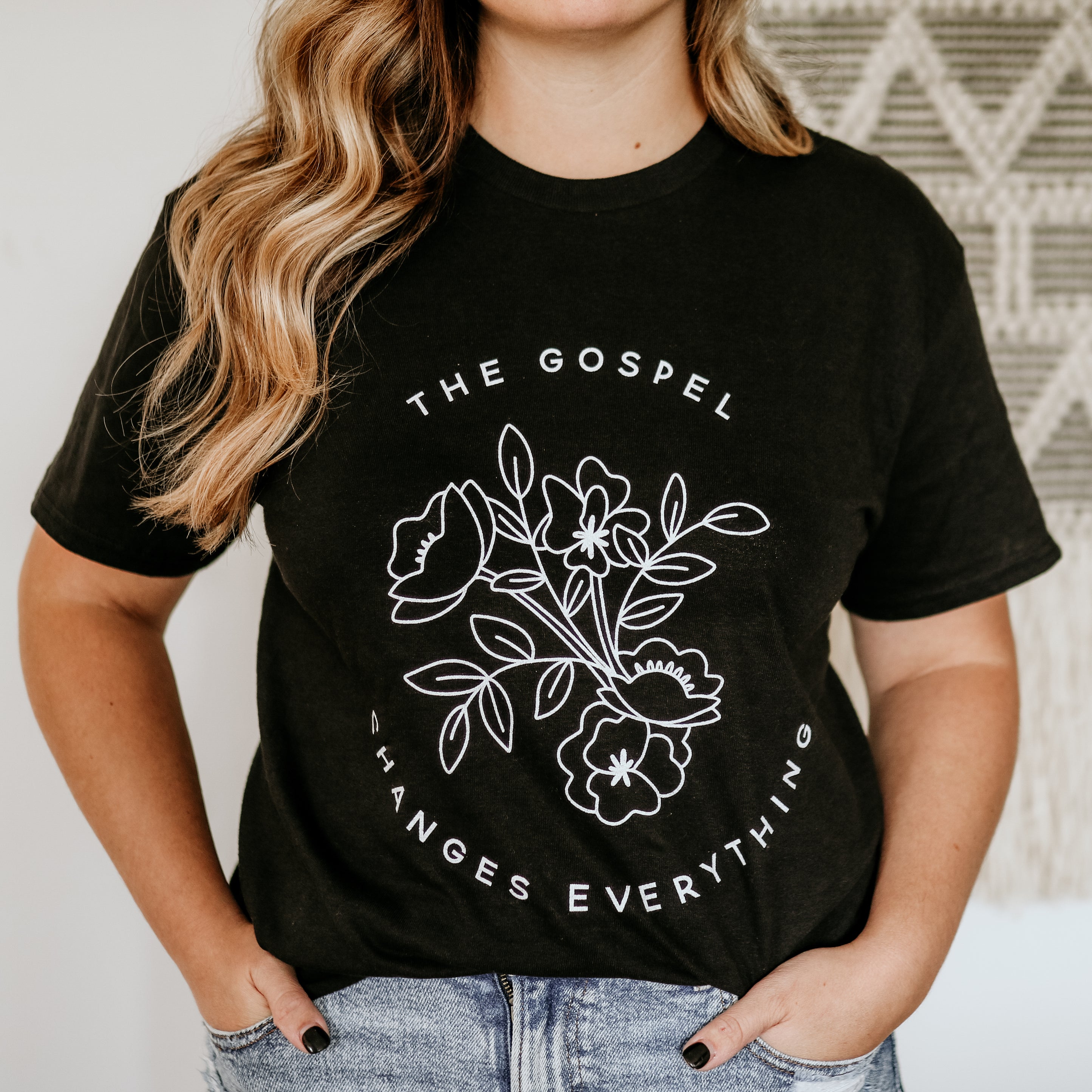 The Gospel Changes Everything Shirt - Black – The Daily Grace Co.
