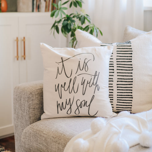 It Is Well Pillow Cover