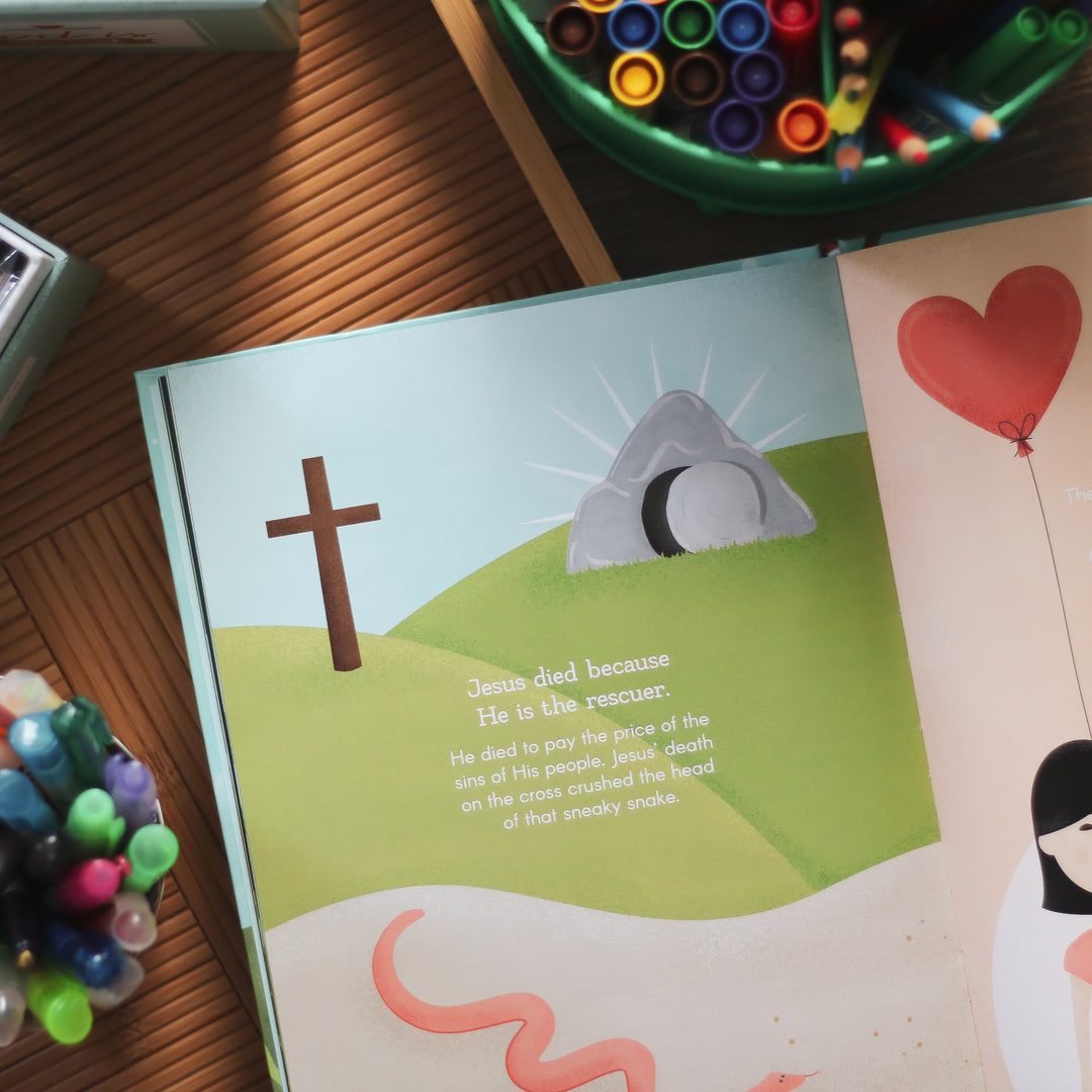 Christian children's book about Jesus and the cross