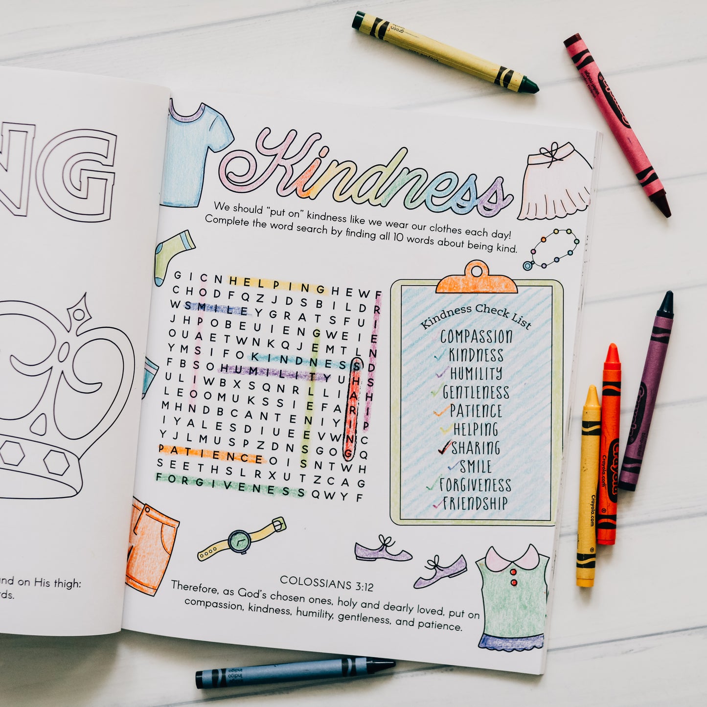 Colored With Grace - Kids Coloring Book