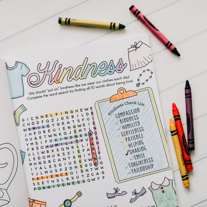 christian word search coloring book