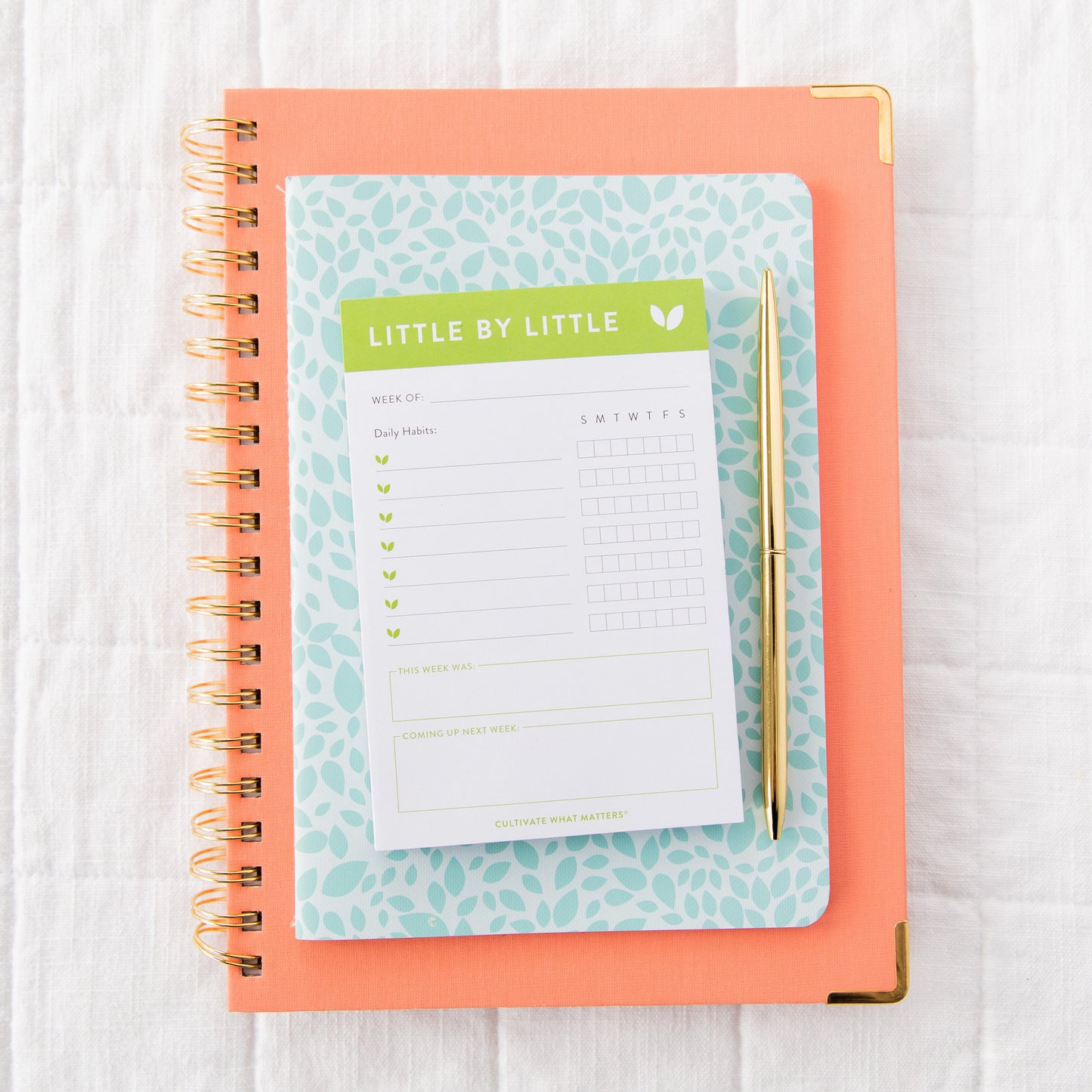 Mini Little by Little Notepad | Green