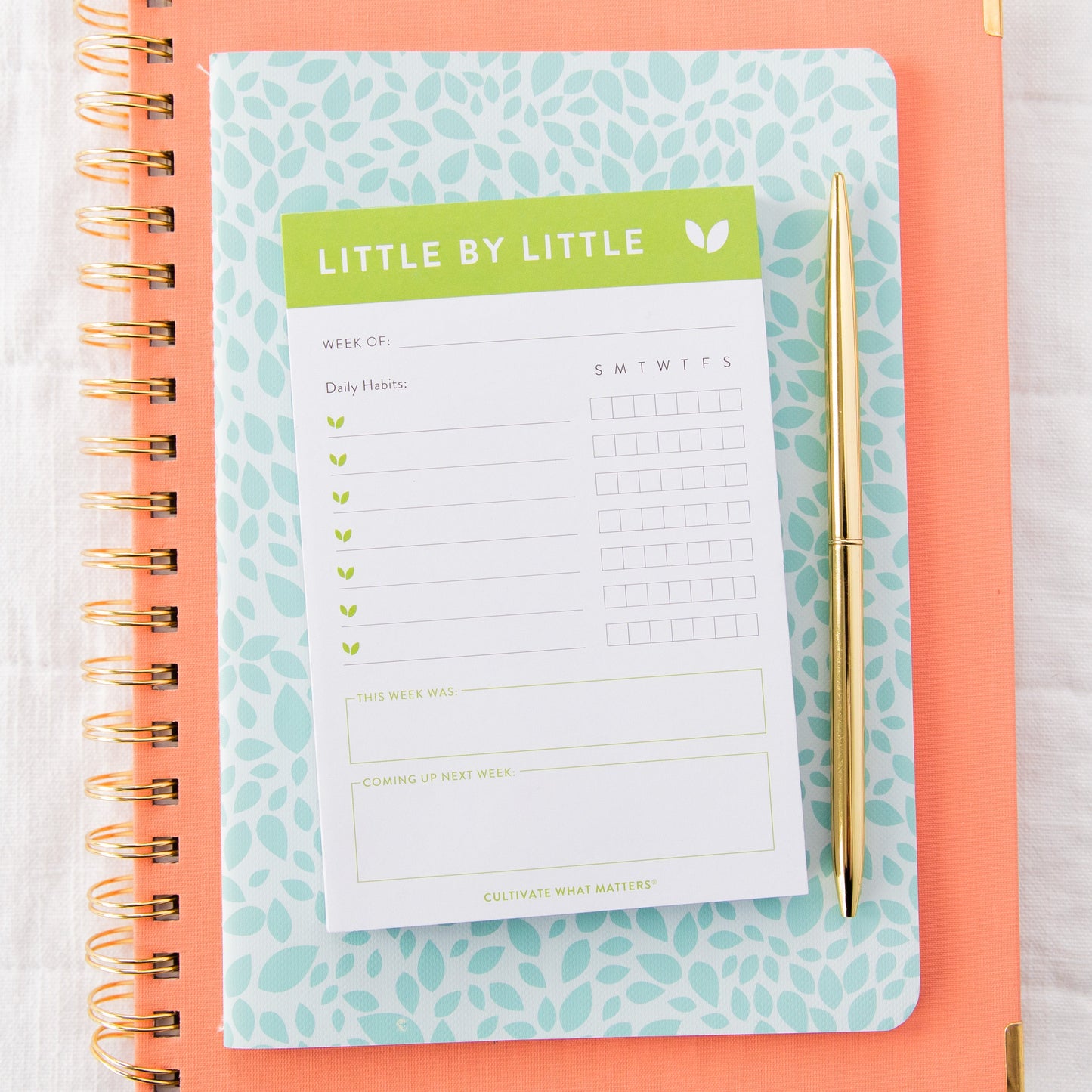 Mini Little by Little Notepad | Green