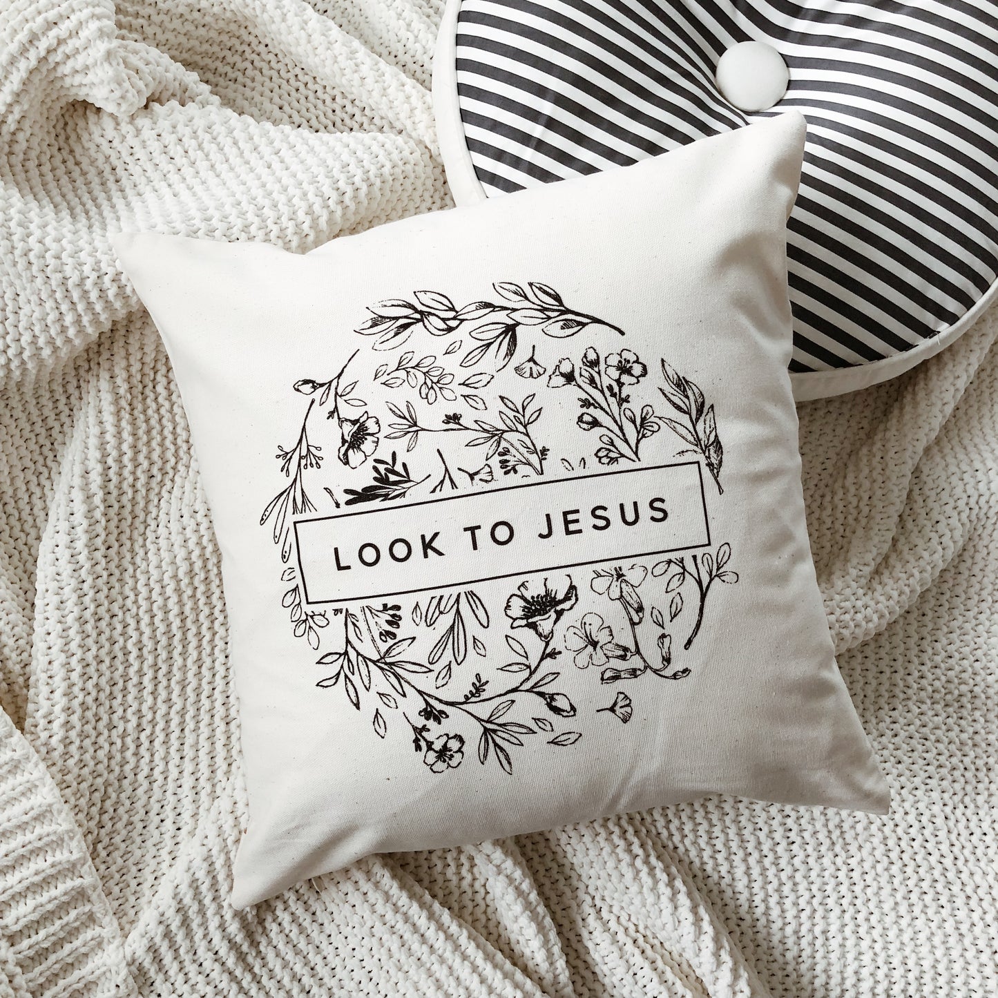 Look to Jesus Pillow Cover