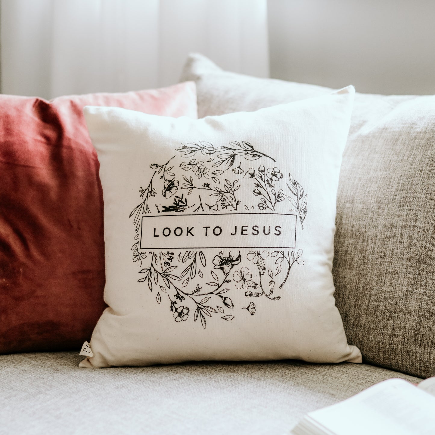 Look to Jesus Pillow Cover