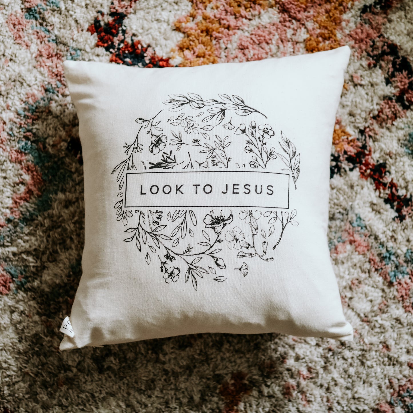 Look to Jesus Pillow Cover