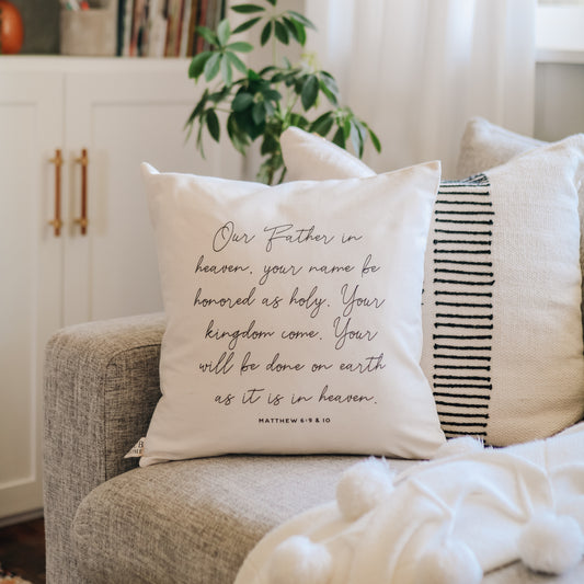 The Lord's Prayer Pillow Cover