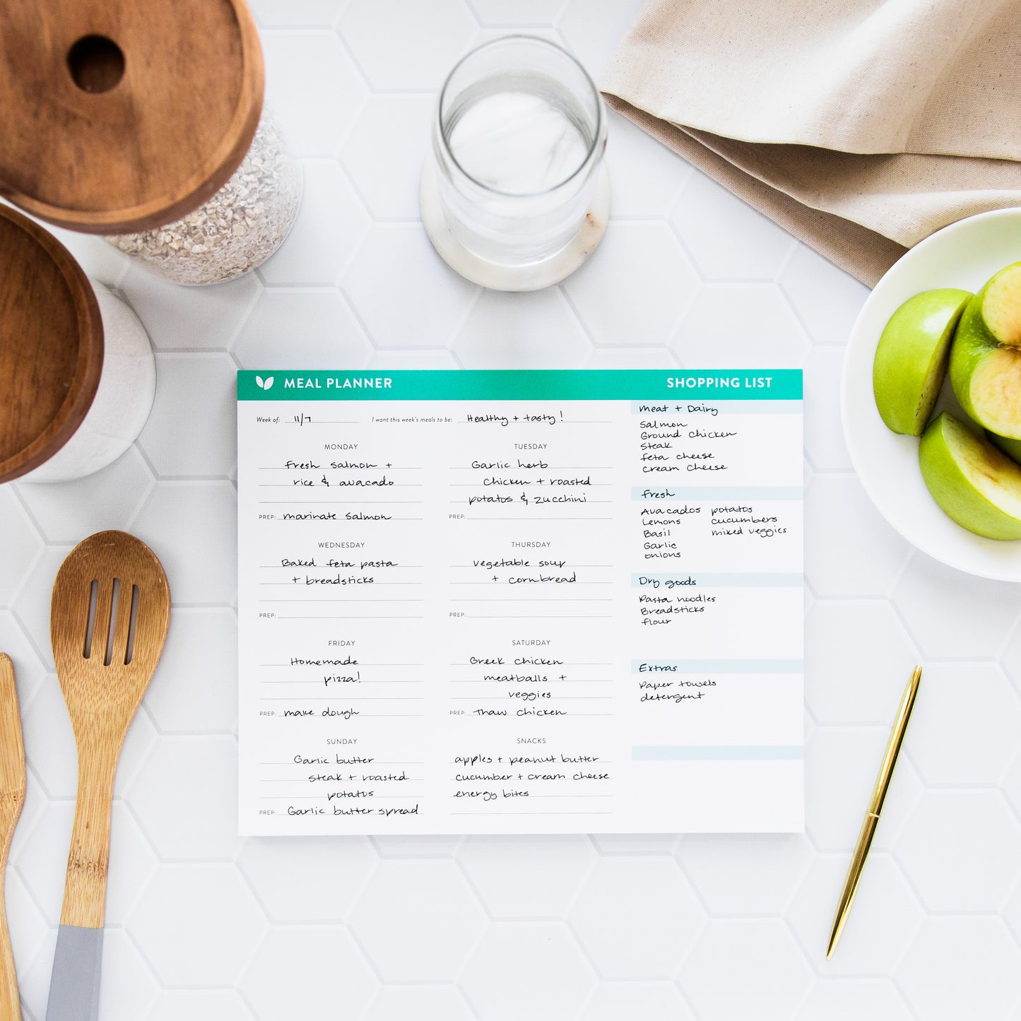 Meal Planner Notepad