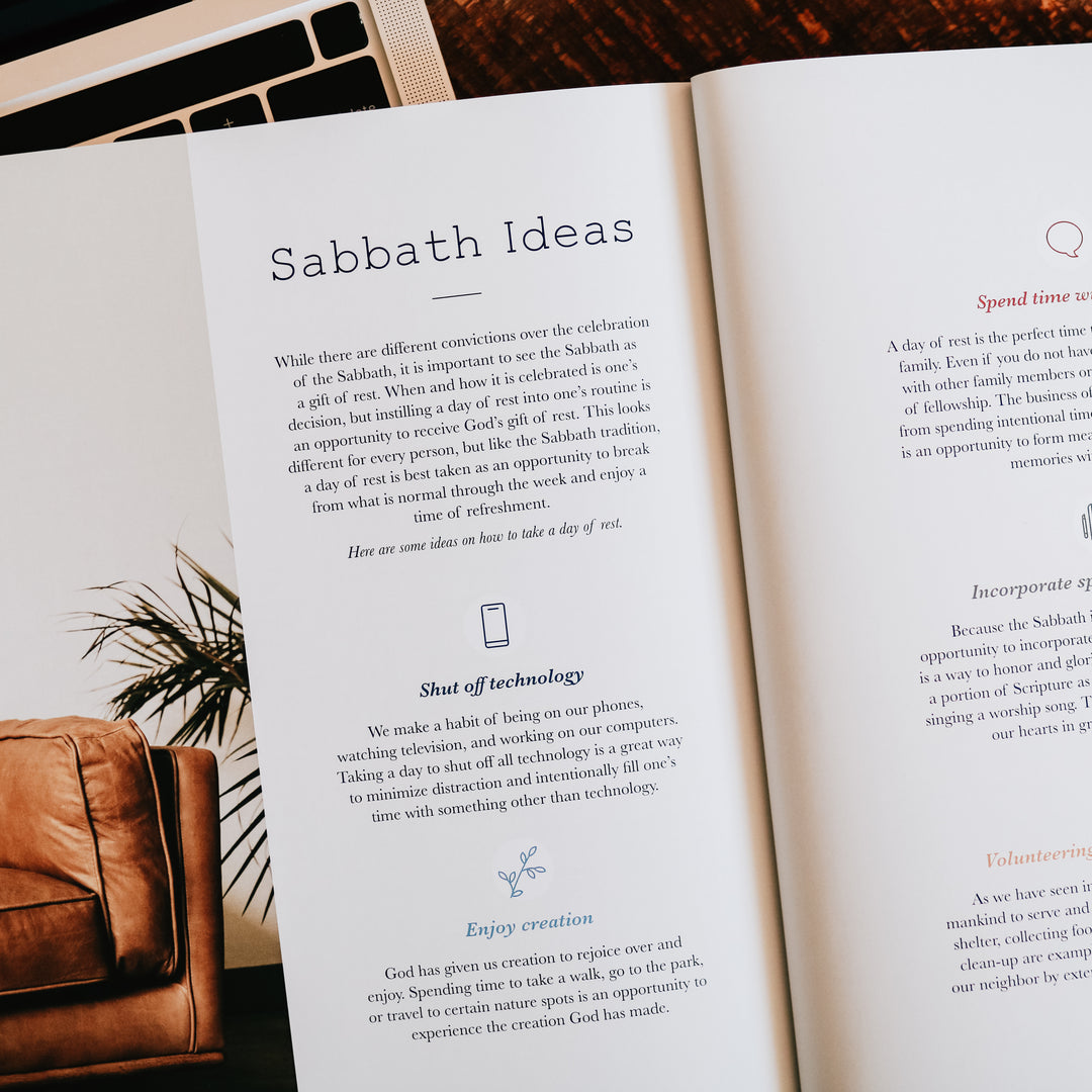 List of ideas on how to spend the Sabbath. 