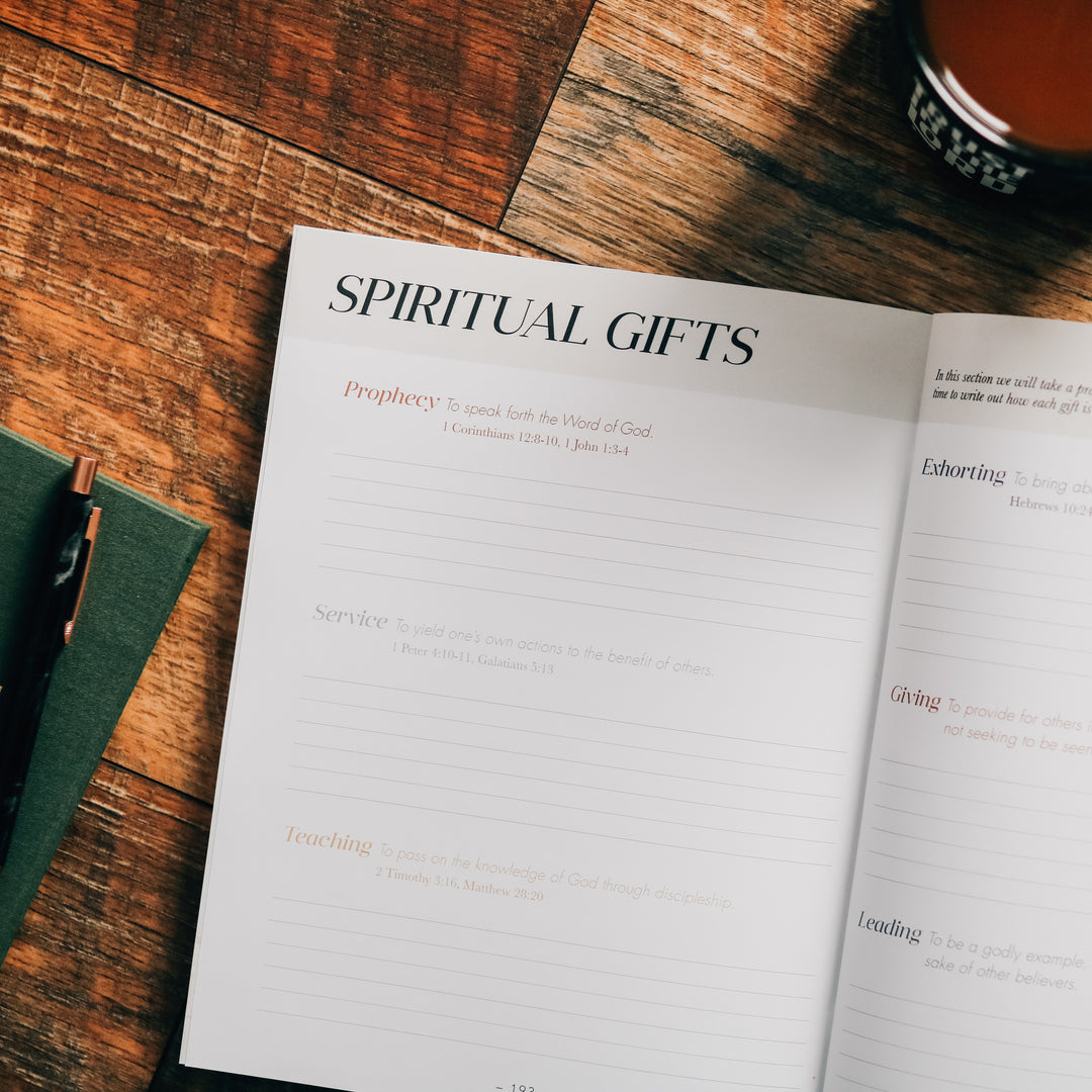 List of spiritual gifts in Romans Bible study. 